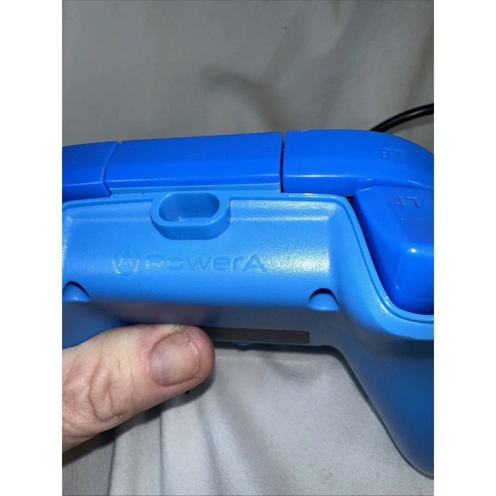 Power A Blue Enhanced Wired Xbox One Controller With Cable NOT TESTED